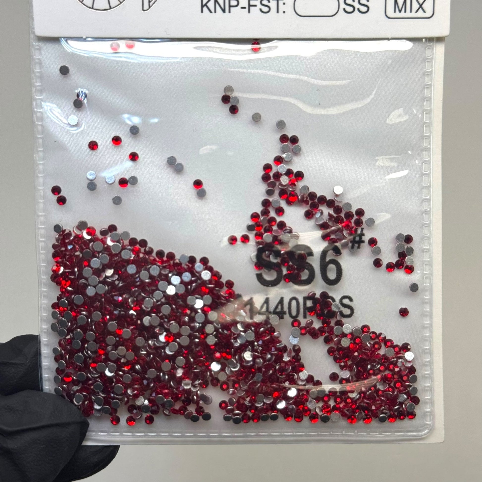 Crystal ss6 Red 1440 rhinestone pack - JTessentials
