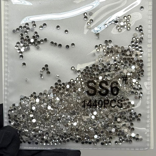 Crystal ss6 SILVER 1440 rhinestone pack - JTessentials