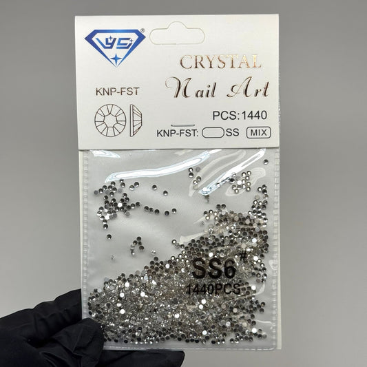Crystal ss6 SILVER 1440 rhinestone pack - JTessentials