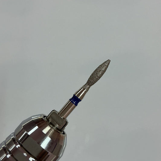 Cuticle Flame Nail Drill Bit – Precision Russian Manicure Bit for Gentle, Deep Cuticle Cleaning -Blue - JTessentials