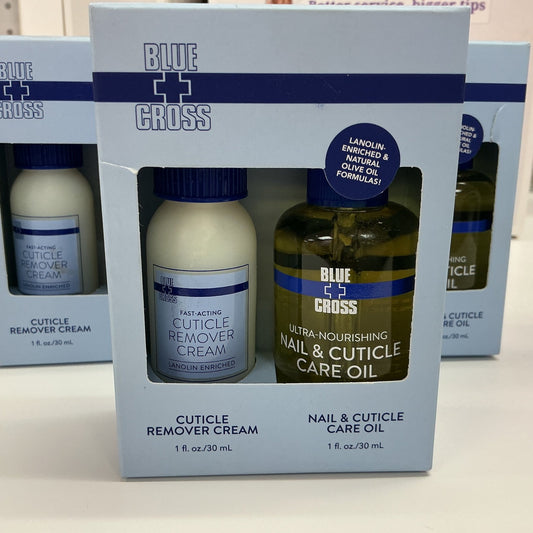 Cuticle remover cream/ Nail Cuticle care oil -Blue + cross - JTessentials