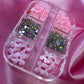 Deli Pink BoX - Nail charm bows bling & flowers - JTessentials