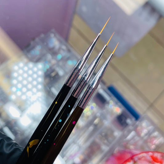 Detail Liner Brushes - 3 pcs black fine - JTessentials