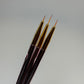 Detail Liner Nail Brush Set - 3 Pcs Rose Gold for Precision Nail Art - JTessentials