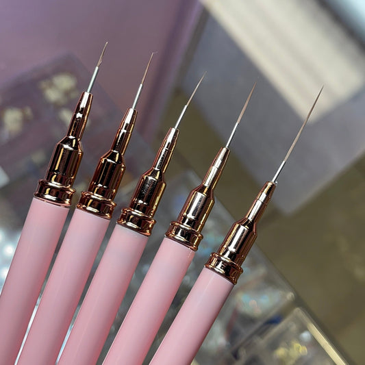 Detail Precision Liners Brush - pink 5 pc w/ cap - JTessentials