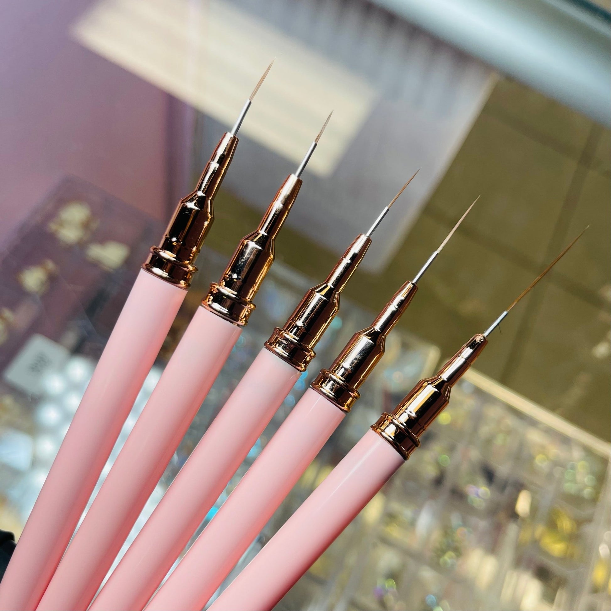 Detail Precision Liners Brush - pink 5 pc w/ cap - JTessentials