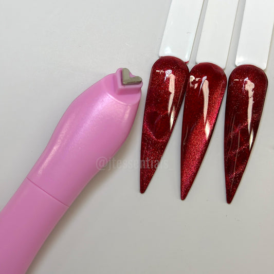 DM 3 - in - 1 Cat Eye Magnet Nail Tool | Heart & Line Effects - JTessentials