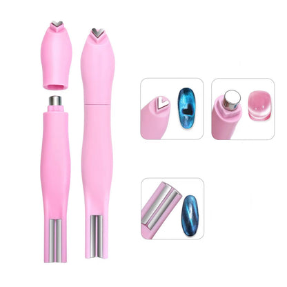 DM 3 - in - 1 Cat Eye Magnet Nail Tool | Heart & Line Effects - JTessentials