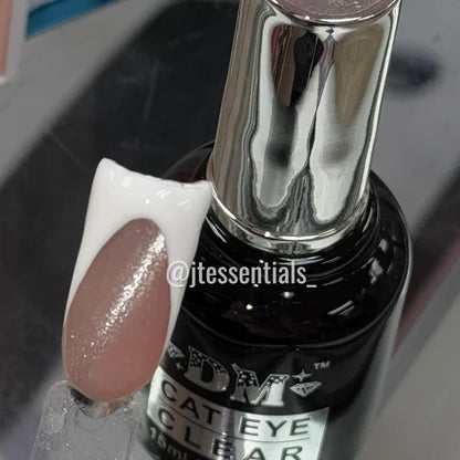 DM - Clear Silver Cat Eye Gel Magnetic Nail Polish - JTessentials