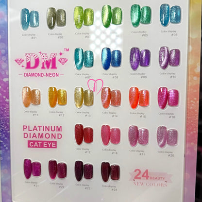 DM GEL POLISH - PLATINUM CAT EYE - JTessentials