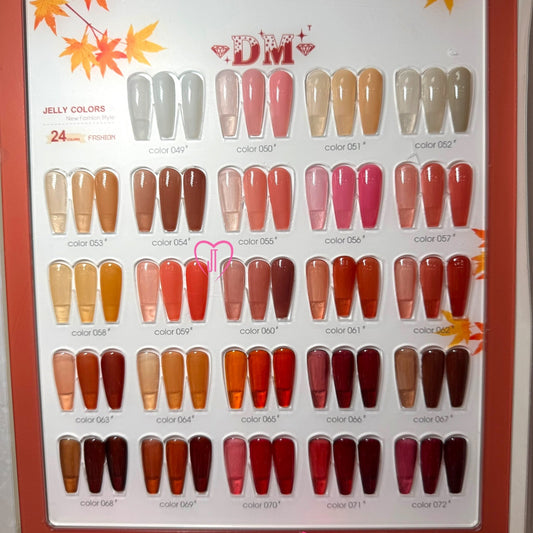 DM JELLY GEL POLISH COLORS - AUTUMN - JTessentials