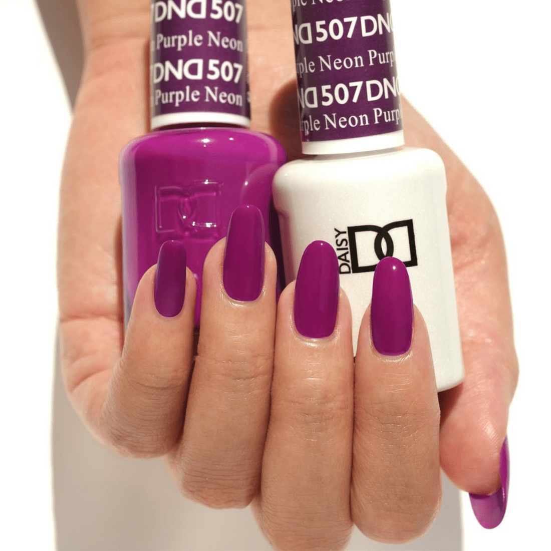 DND 507 Neon Purple – Vibrant Gel & Lacquer Duo | Long - Lasting Bright Purple Polish - JTessentials