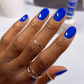 DND 734 Berry Blue – Gel & Regular Polish Duo | Vibrant Deep Blue Nail Color - JTessentials