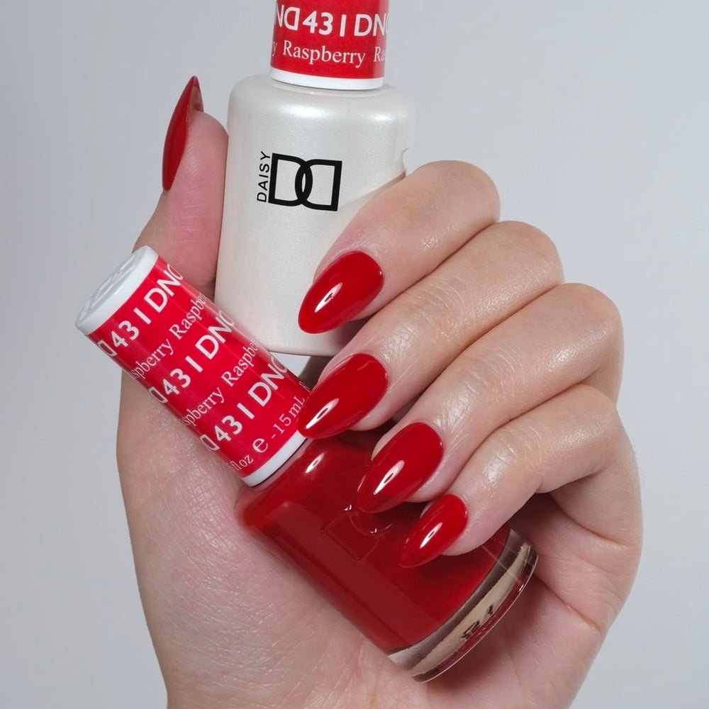 DND Gel Polish 431 – Raspberry | Rich Berry - Toned Gel Duo with Matching Lacquer - JTessentials