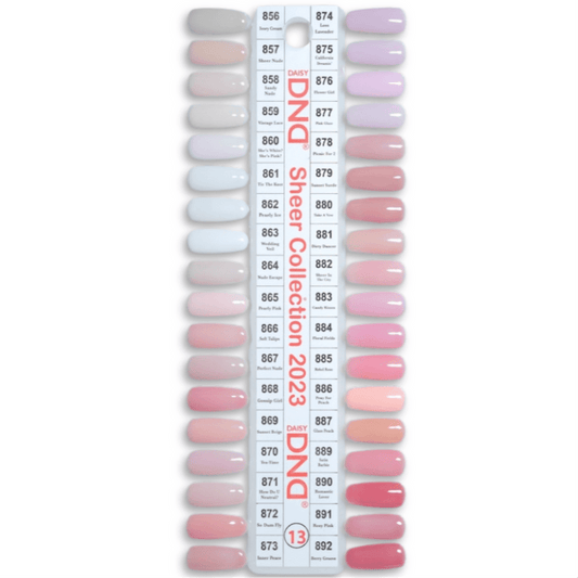 DND GEL POLISH SHEER COLLECTION 2023 Matching Gel & Lacquer | - JTessentials