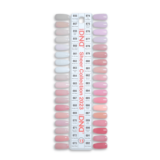 DND GEL POLISH SHEER COLLECTION 2023 Matching Gel & Lacquer | - JTessentials