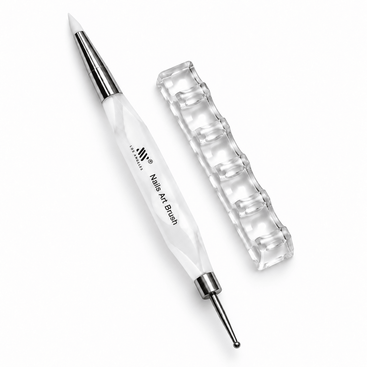 Double-Ended Silicone Nail Art & Dotting Tool with Stand - JTessentials