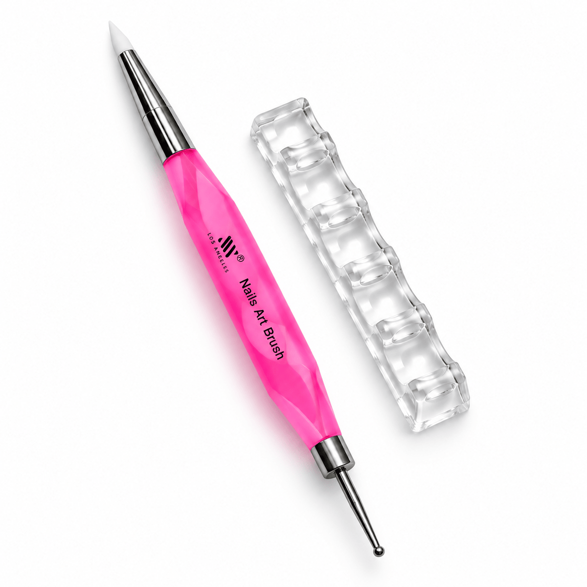 Double-Ended Silicone Nail Art & Dotting Tool with Stand - JTessentials
