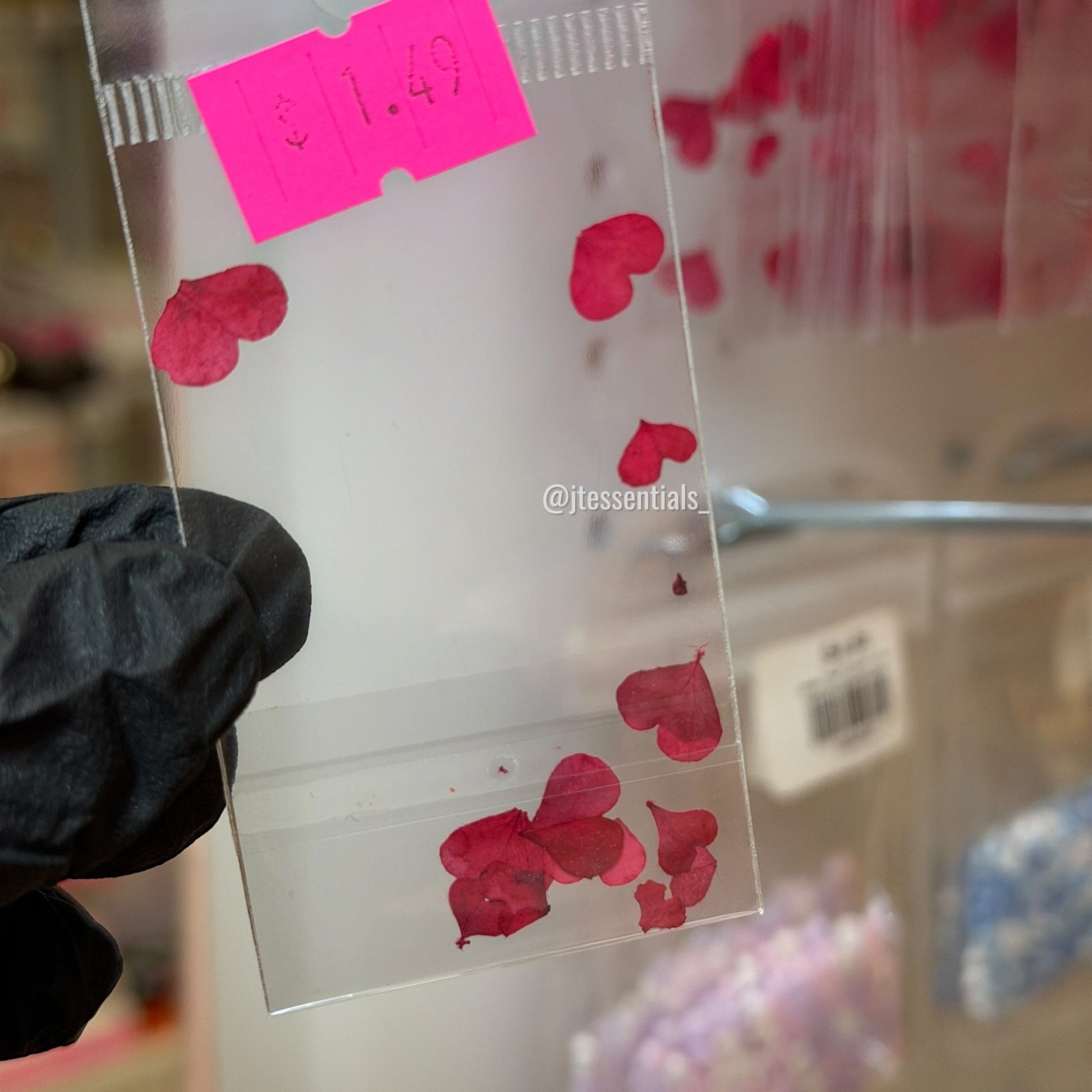 Dried Heart Flower Nail Art | Real Pressed Petals Valentines - JTessentials