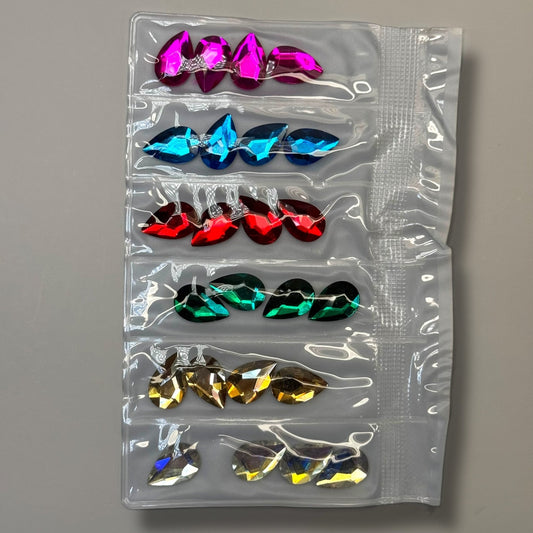Drop 6 - Color Jumbo Nail Rhinestones – Large Flatback Crystal Charms for Nail Art - JTessentials