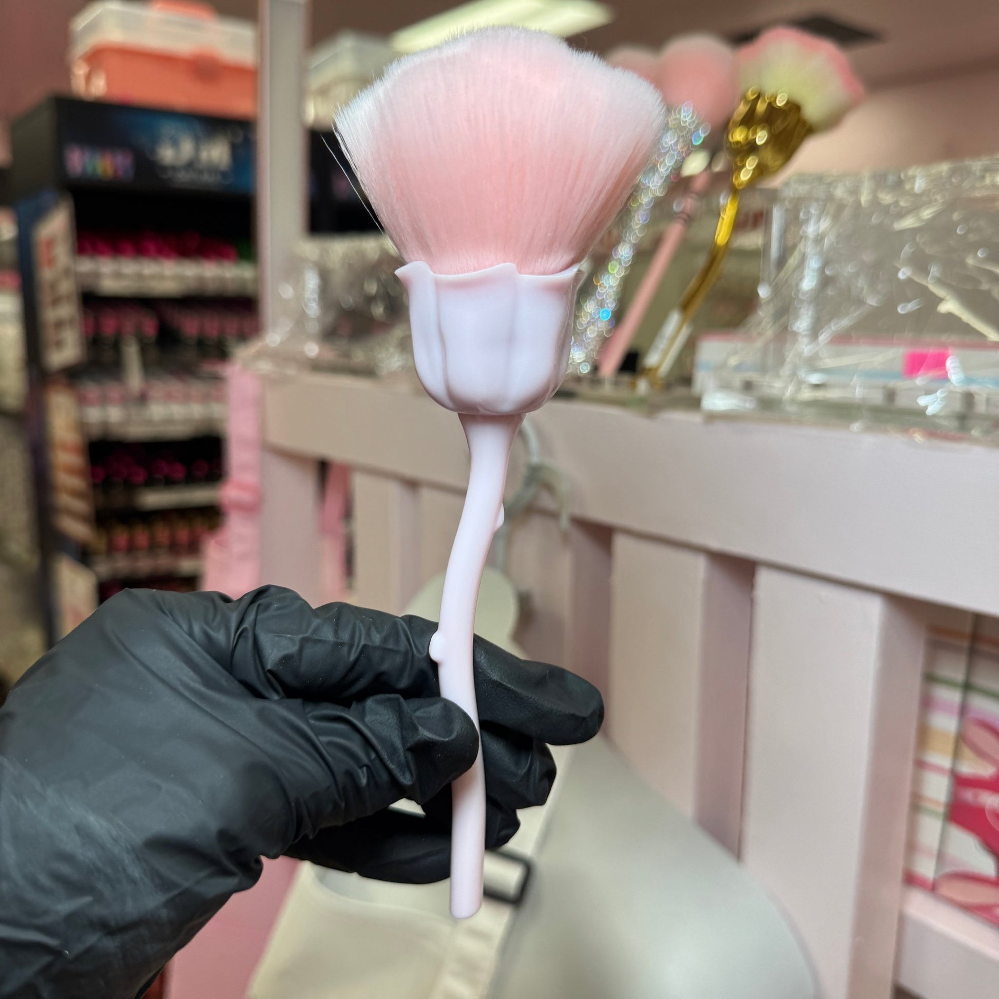 Dust Brush - Rose Pink - Luxurious Nail Dust Cleaner - JTessentials