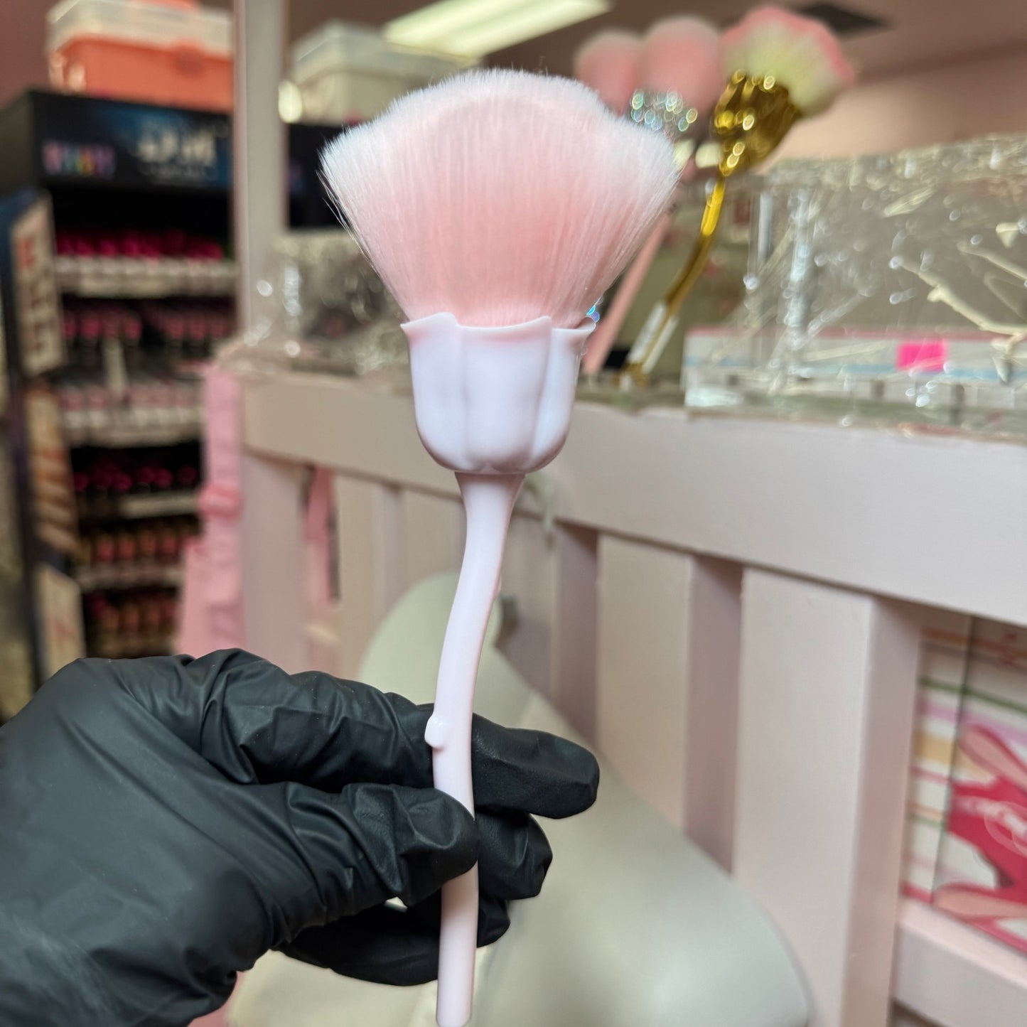 Dust Brush - Rose Pink - Luxurious Nail Dust Cleaner - JTessentials