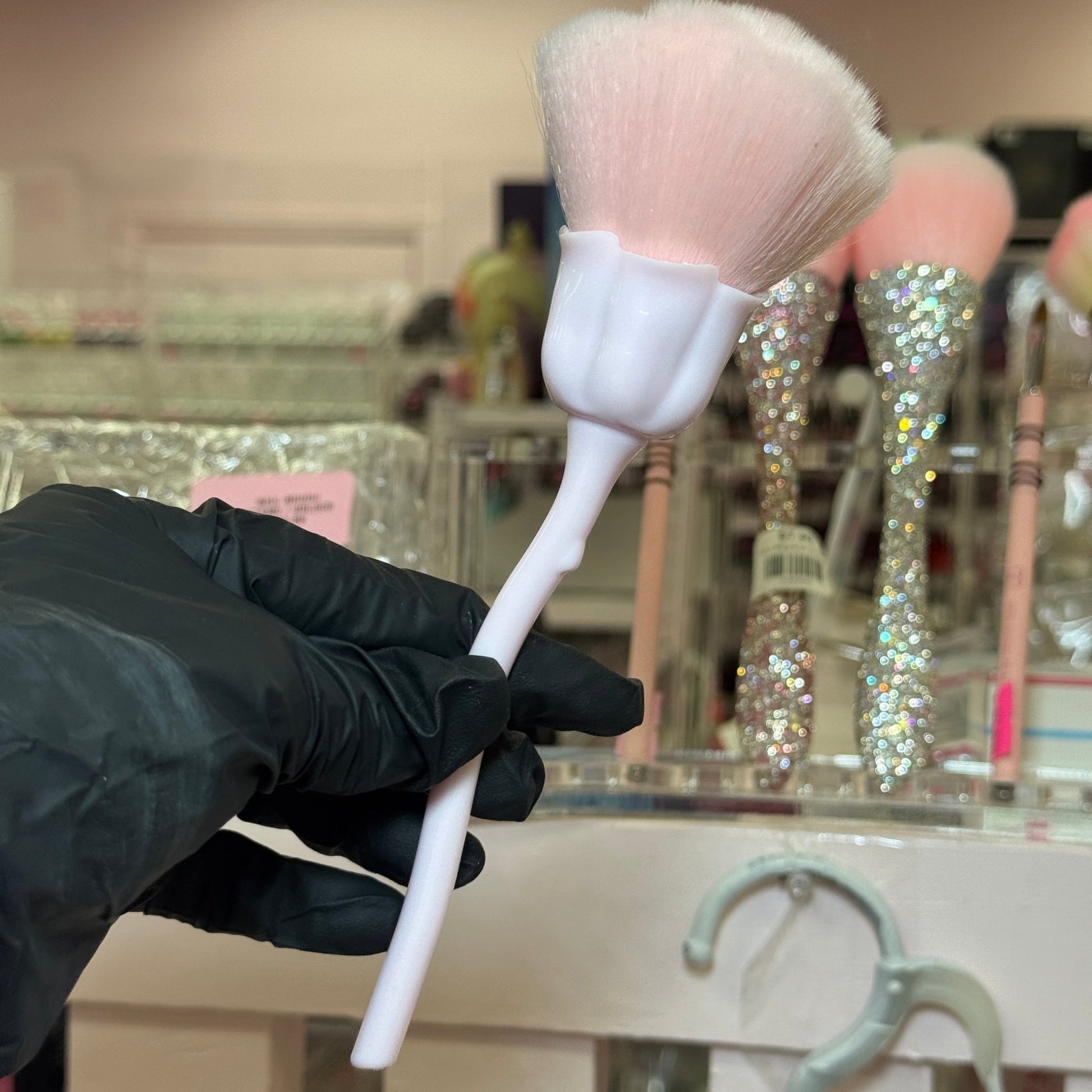 Dust Brush - Rose Pink - Luxurious Nail Dust Cleaner - JTessentials