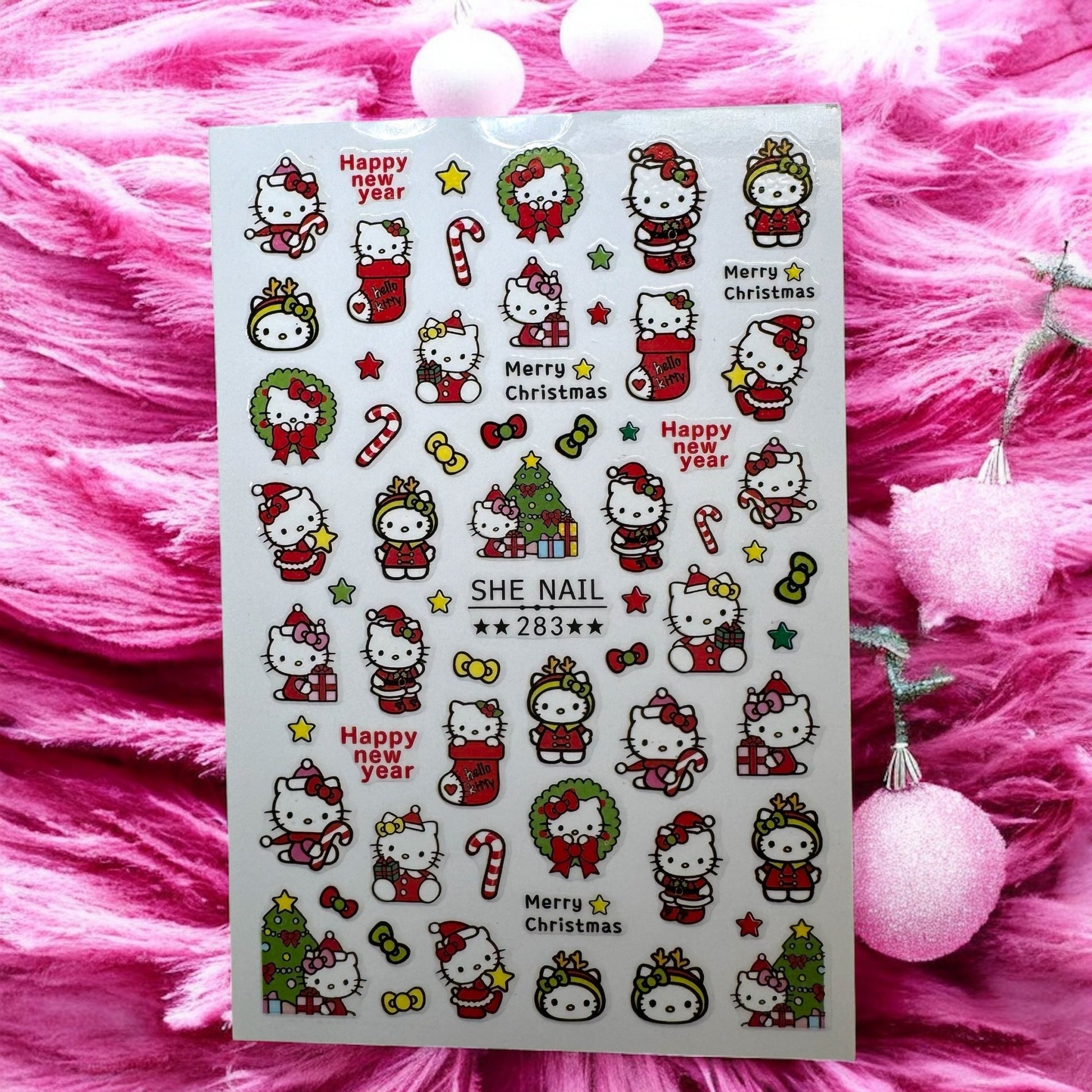 Festive Christmas Nail Stickers - 283 - JTessentials