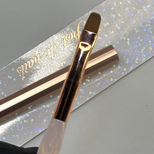 Flat Nail Brush for Clean - Up - 6 Precision Tool for Perfect Manicures - JTessentials