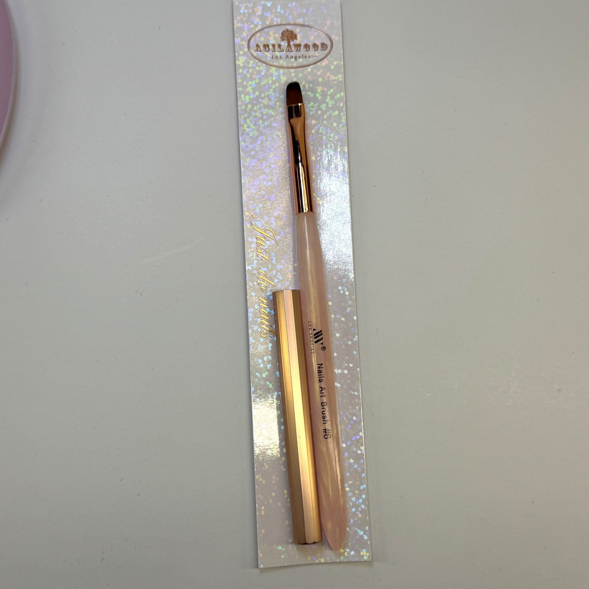 Flat Nail Brush for Clean - Up - 6 Precision Tool for Perfect Manicures - JTessentials
