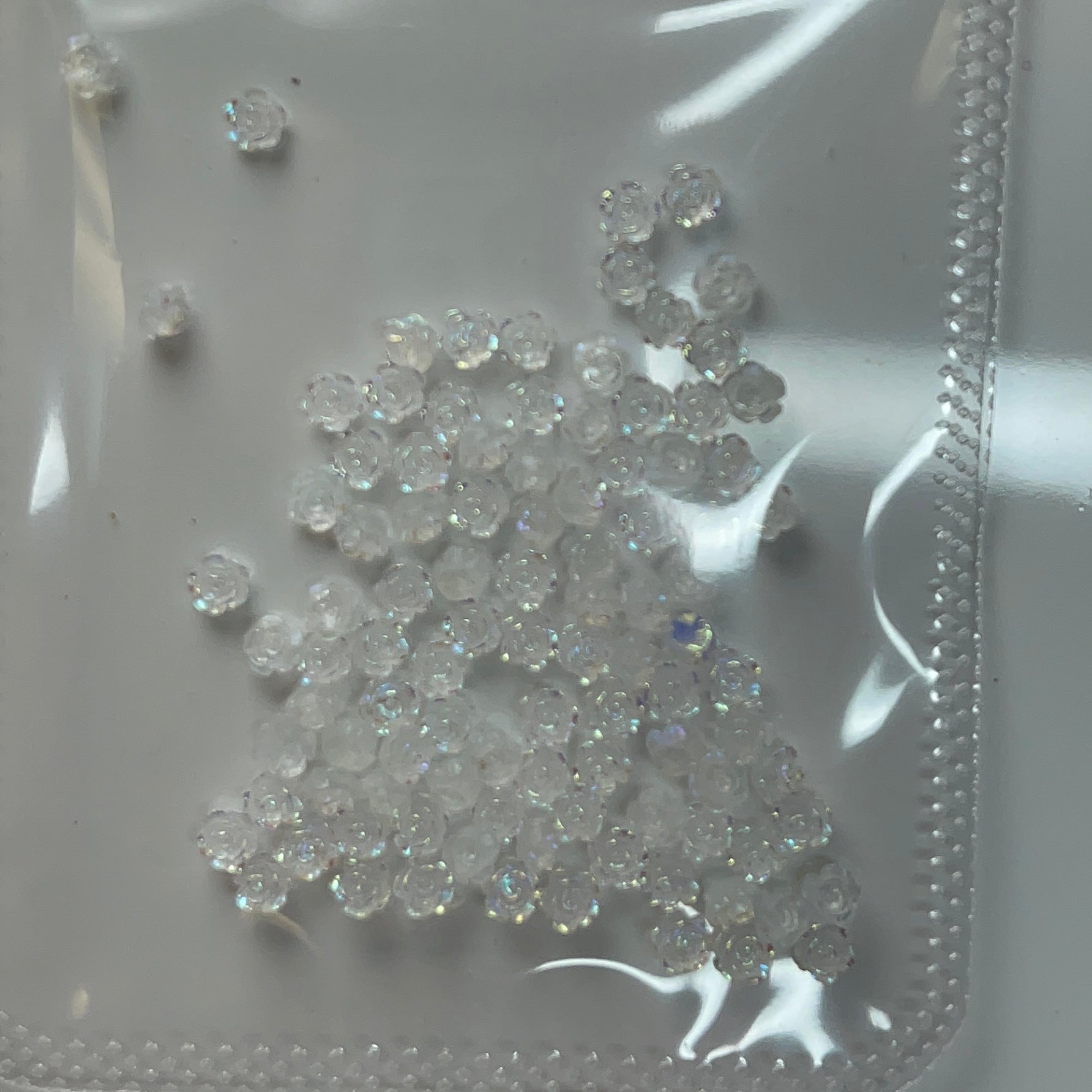 Flower little resin clear color - JTessentials
