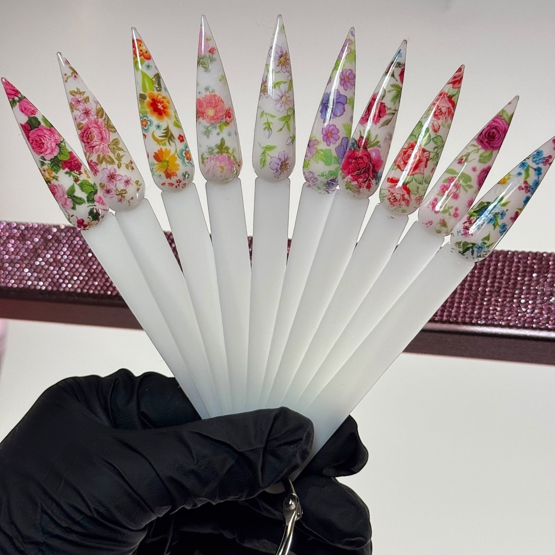 Flower Spring Nail Foil Set – 10 Beautiful Floral Designs for Nail Art - JTessentials