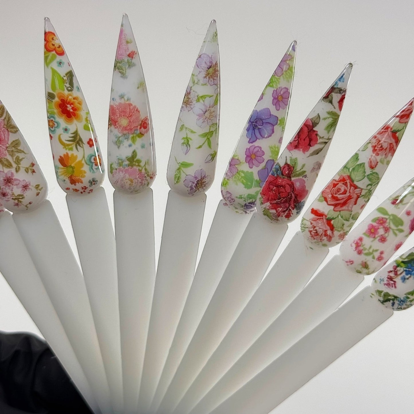 Flower Spring Nail Foil Set – 10 Beautiful Floral Designs for Nail Art - JTessentials