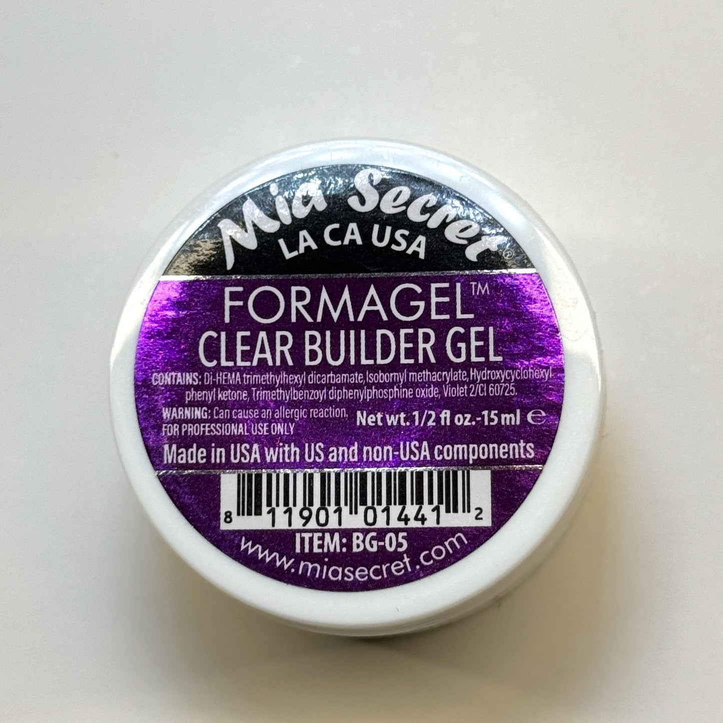 FORMAGEL Clear Builder Gel - Mia secret 1/2 oz - JTessentials