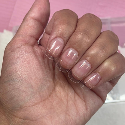 FULL COVER SHORT SQUARE NAIL TIPS - 120 pcs box gel nail extension - JTessentials