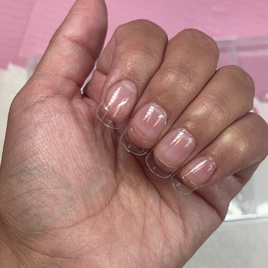 FULL COVER SHORT SQUARE NAIL TIPS - 120 pcs box gel nail extension - JTessentials