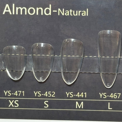 Full Cover Soft Gel Nail Extensions – 15 Sizes Box (Almond - Natural ) - JTessentials