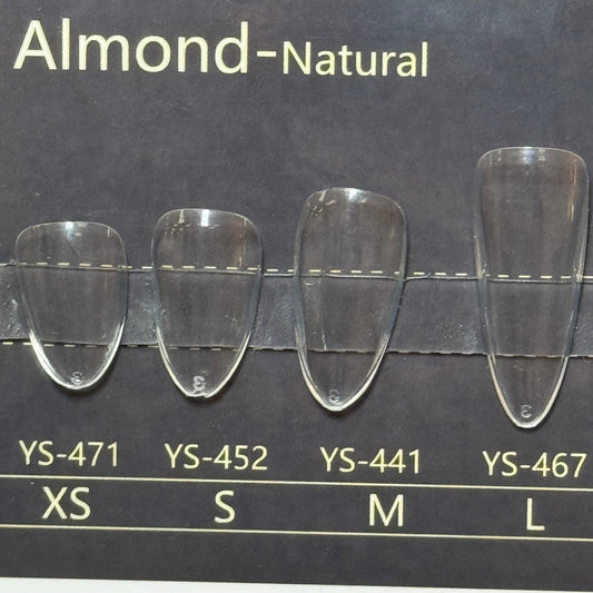 Full Cover Soft Gel Nail Extensions – 15 Sizes Box (Almond - Natural ) - JTessentials