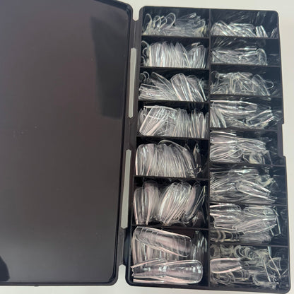 Full Cover Soft Gel Nail Extensions – 15 Sizes Box (Coffin - Natural) - JTessentials