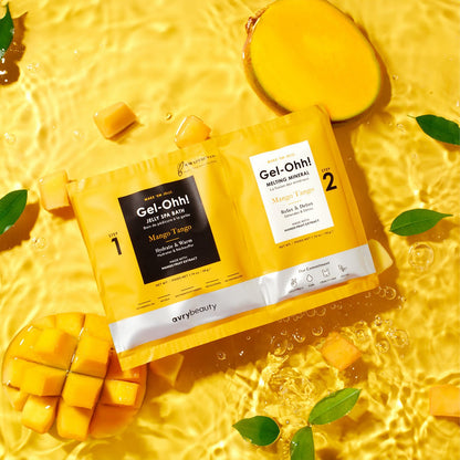 Gel - Ohhh! Jelly Spa Pedicure – 2 - Step Mango Tango & Hydration Kit | AvryBeauty Vegan Pedicure Soak - JTessentials