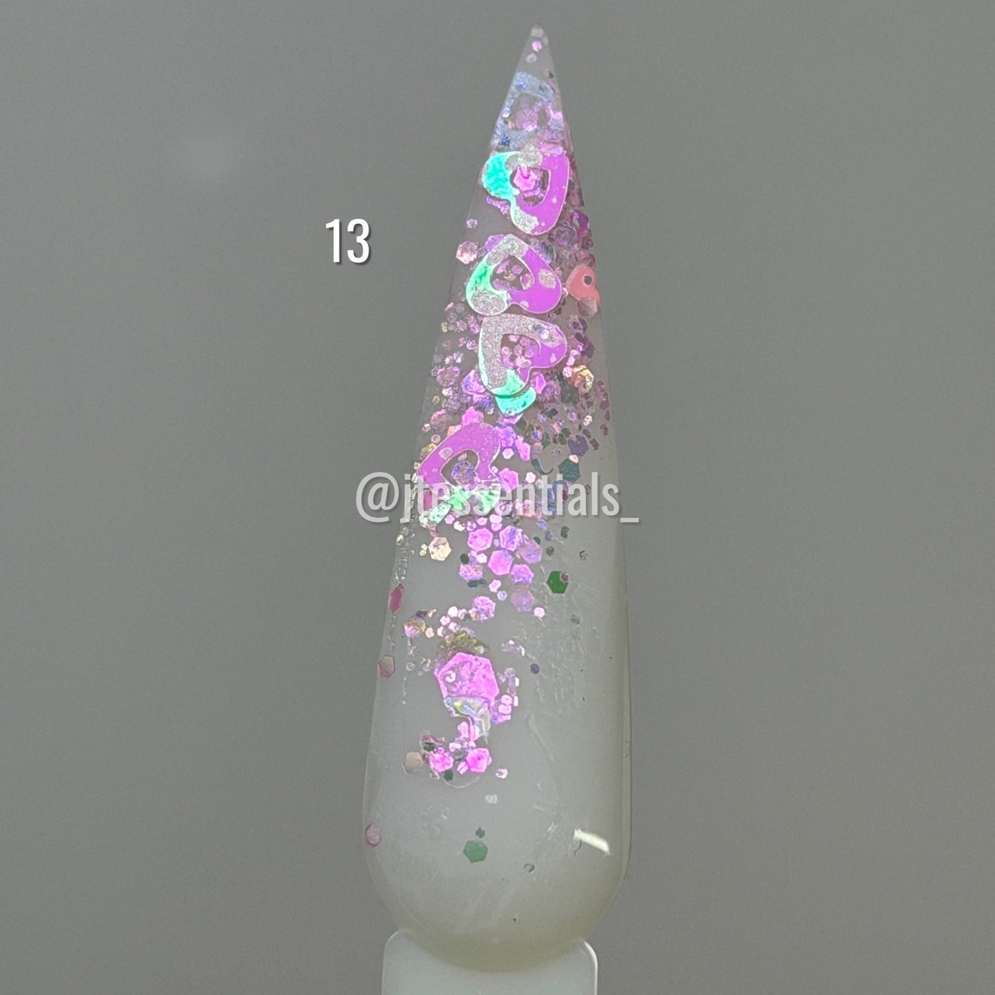 Glitter Valentine Nail Charms Mix - JTessentials