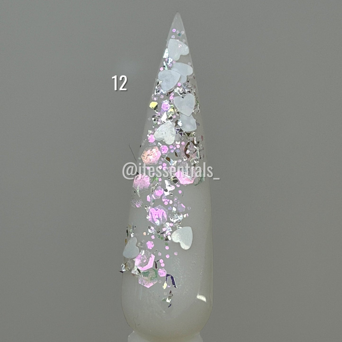 Glitter Valentine Nail Charms Mix - JTessentials