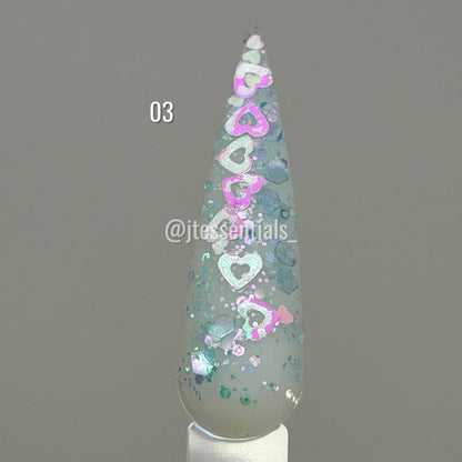 Glitter Valentine Nail Charms Mix - JTessentials