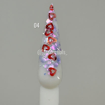 Glitter Valentine Nail Charms Mix - JTessentials