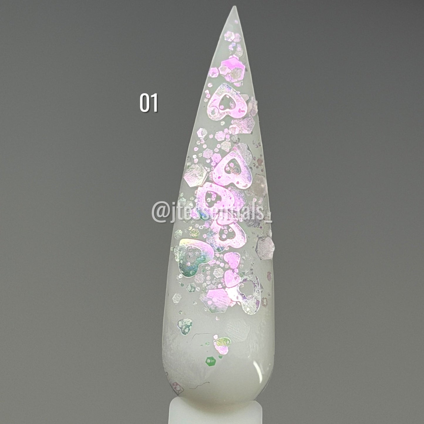 Glitter Valentine Nail Charms Mix - JTessentials