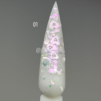 Glitter Valentine Nail Charms Mix - JTessentials