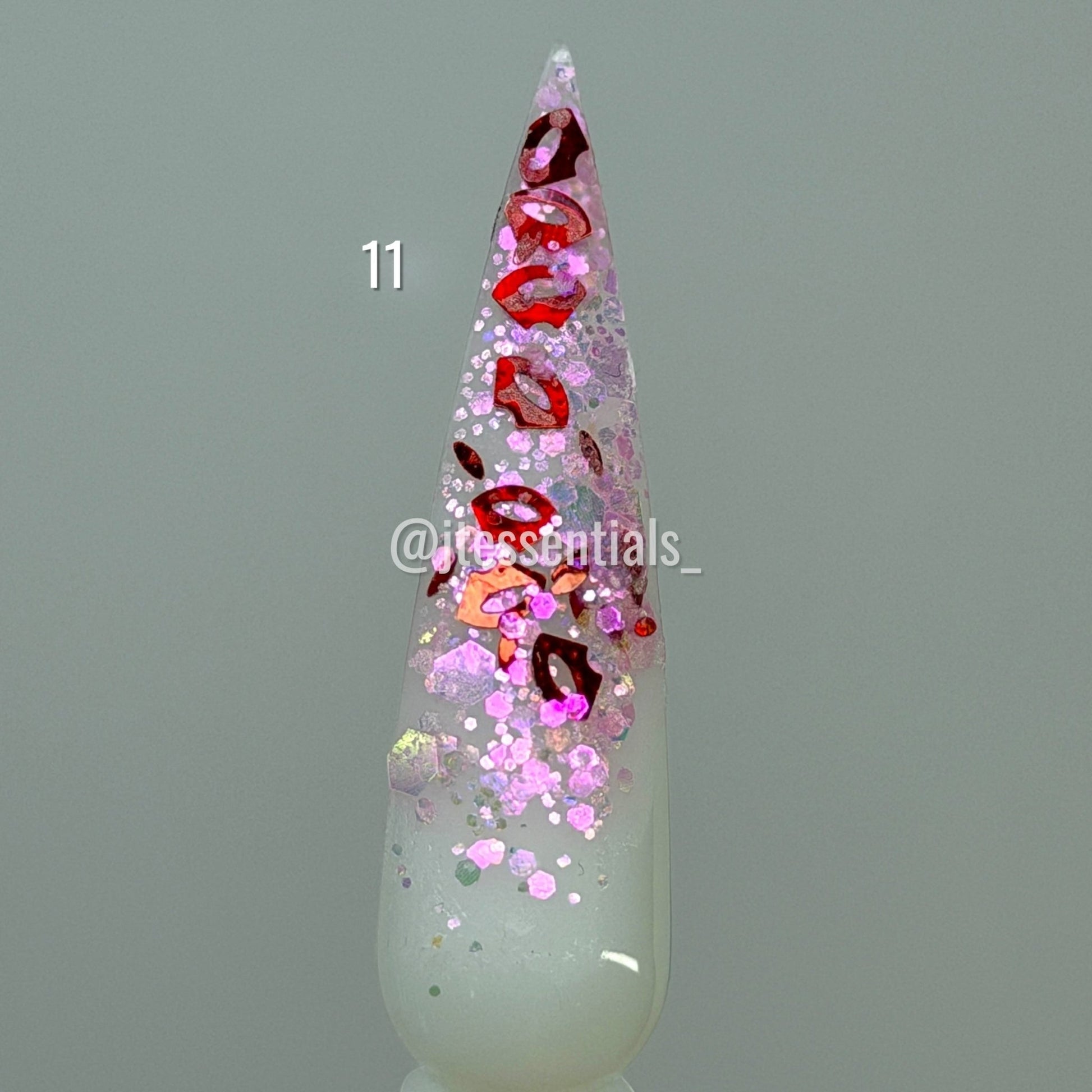 Glitter Valentine Nail Charms Mix - JTessentials