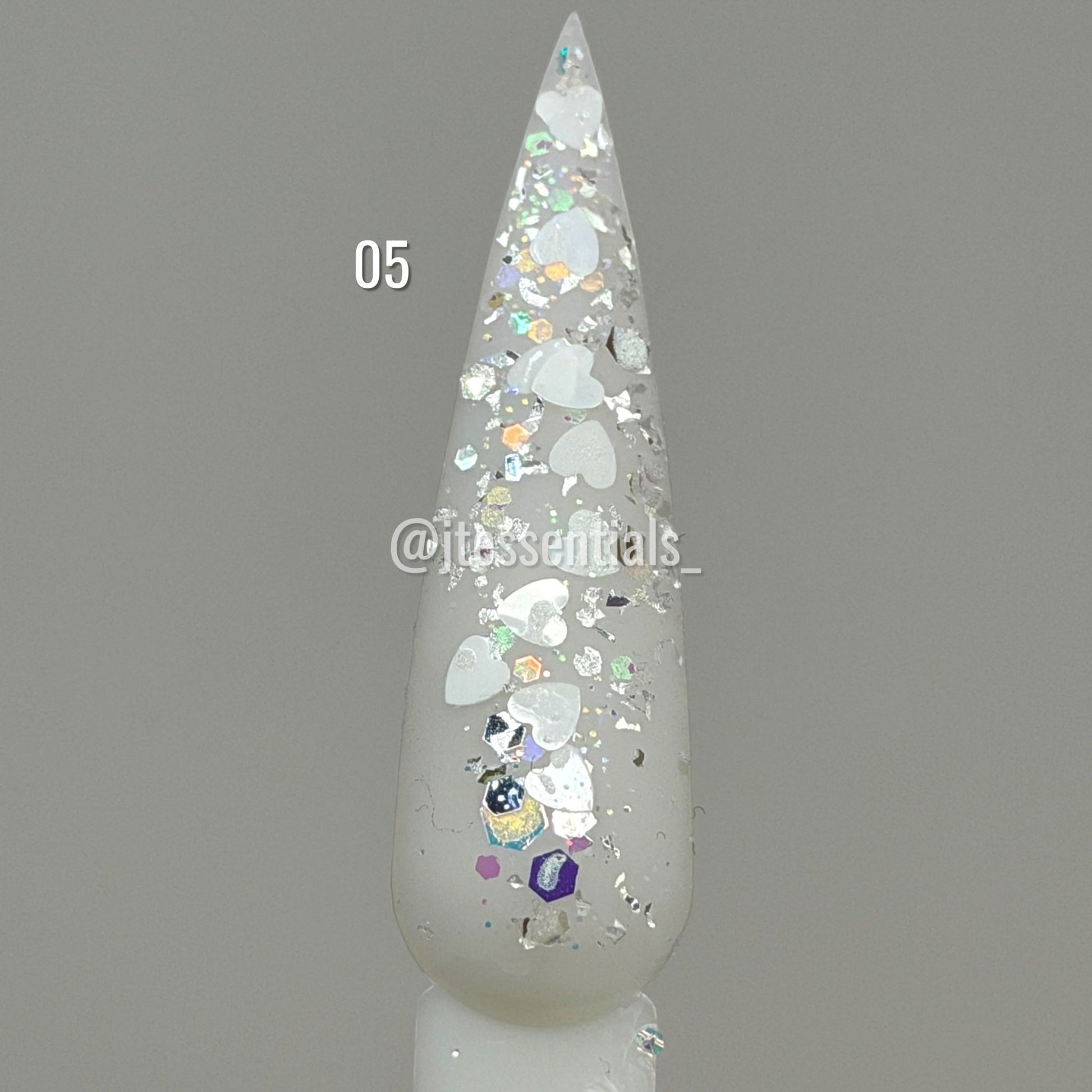 Glitter Valentine Nail Charms Mix - JTessentials