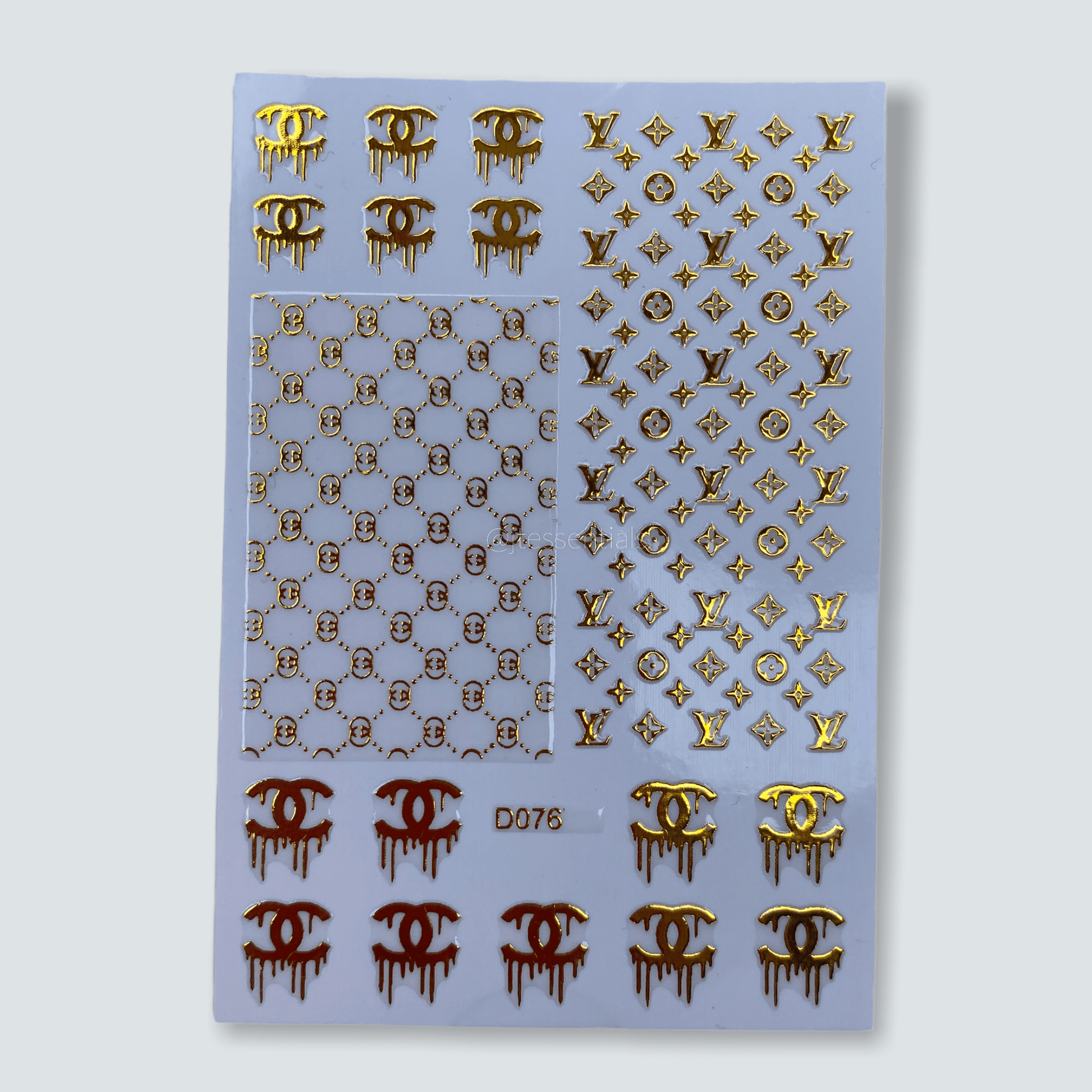 Gold Designer Drip Sticker D076 - 5 - JTessentials