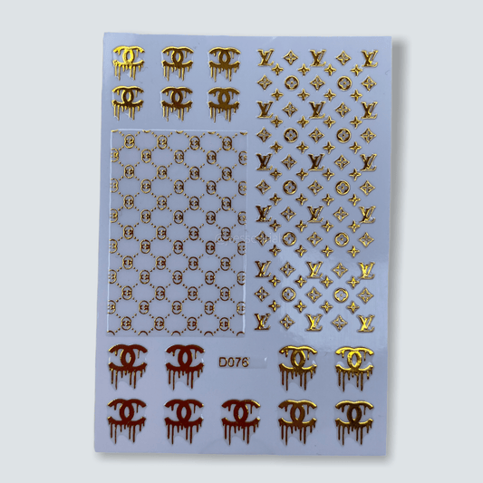 Gold Designer Drip Sticker D076 - 5 - JTessentials
